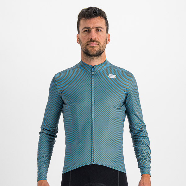 Sportful CHECKMATE THERMAL dres modrý/kaki/žltý