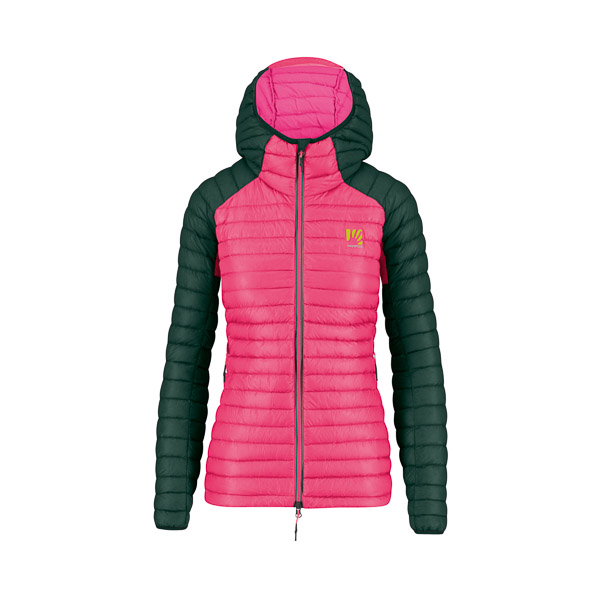 Karpos Alagna Down W Jacket Fandango Pink/Jungle Green