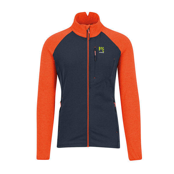 KARPOS PIZZOCCO EVO FULL-ZIP FLEECE OUTER SPACE/SCARLET IBIS