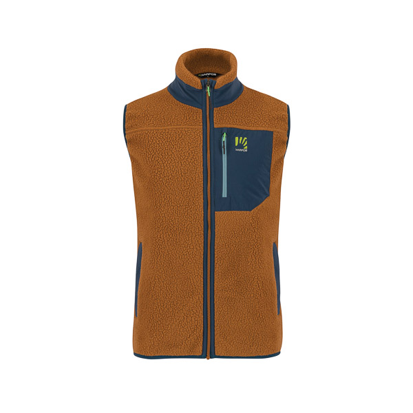 Karpos Moiazza Retro Fleece Vest Nuthatch/Midnight