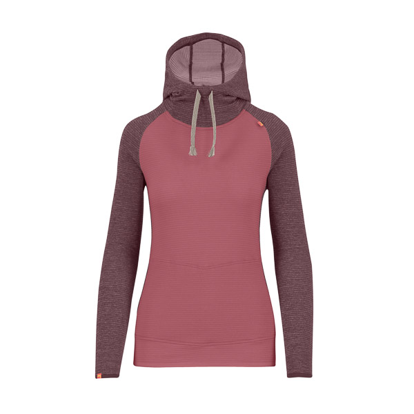 Karpos Camoscio W Hoodie Deco Rose/Huckleberry