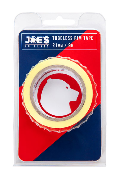 Joe’s Tubeless Yellow Rim Tape 9 mX 21 mm