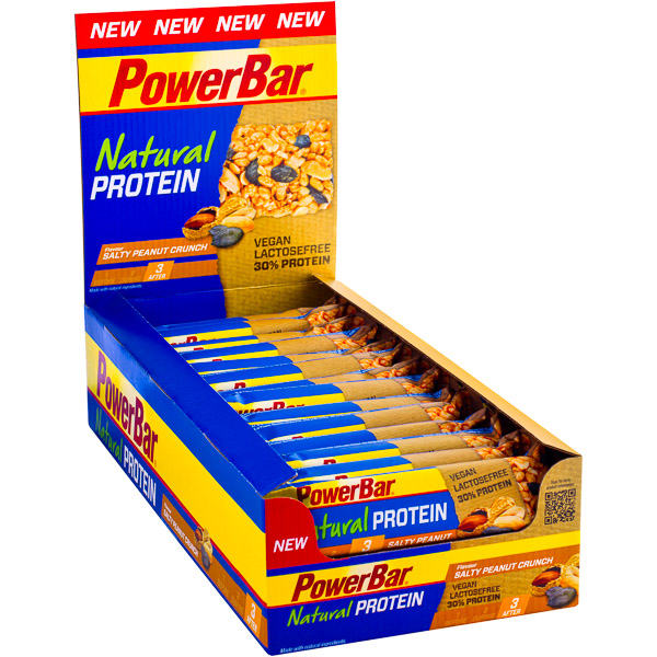 PowerBar Natural Protein box 24 tyčiniek Slané arašidy