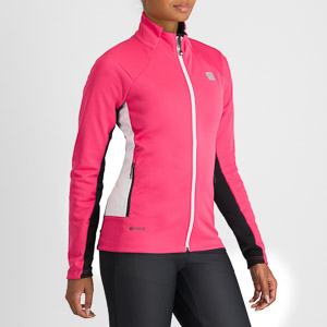 Sportful SQUADRA dámska bunda raspberry pink/white