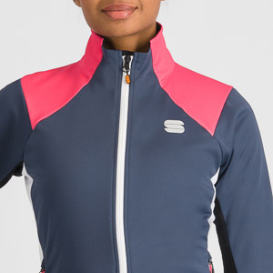 Sportful SQUADRA dámska bunda galaxy blue/raspberry pink