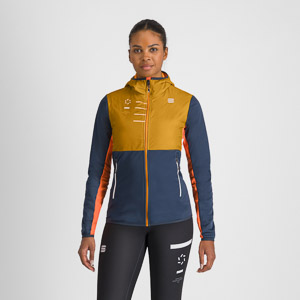 Sportful RYTHMO dámska bunda wood yellow/galaxy blue