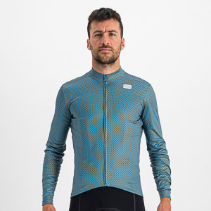 Sportful CHECKMATE THERMAL dres modrý/kaki/žltý