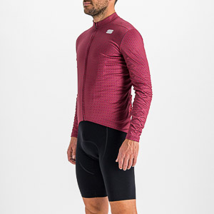 Sportful CHECKMATE THERMAL dres slivkový/červený/červený grepfruit