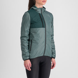 Sportful SUPERGIARA PUFFY dámska bunda s dlhým rukávom shrub green