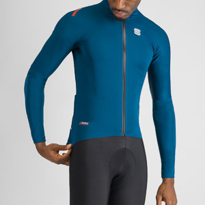 Sportful FIANDRE PRO bunda s dlhým rukávom teal blu