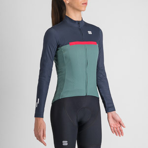 Sportful PISTA THERMAL dámsky dres shrub green blue pink