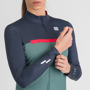 Sportful PISTA THERMAL dámsky dres shrub green blue pink