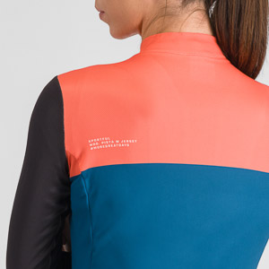 Sportful PISTA THERMAL dámsky dres teal blu corallo black cedar