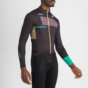 Sportful BREAKOUT SUPERGIARA THERMAL dres black huckleberry olive green