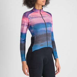 Sportful FLOW SUPERGIARA THERMAL dámsky dres blue pink