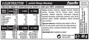 PowerBar 5 Elektrolytov 10 tabliet - Mango/Marakuja