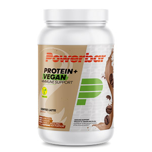 PowerBar Protein+ Vegan prášok 570g Káva Latte