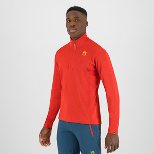 Karpos Pizzocco Half Zip Fiery Red