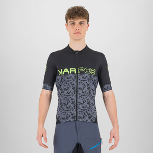 Karpos Jump Jersey Black/Ombre Blue/Green Fluo