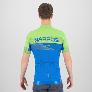 Karpos Green Fire Jersey Indigo B/Green Fluo