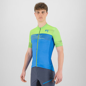 Karpos Green Fire Jersey Indigo B/Green Fluo