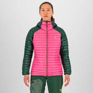 Karpos Alagna Down W Jacket Fandango Pink/Jungle Green