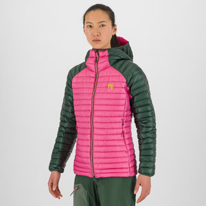 Karpos Alagna Down W Jacket Fandango Pink/Jungle Green