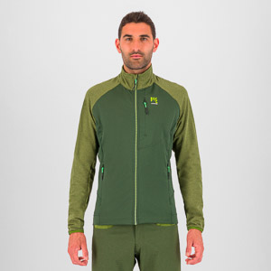 KARPOS PIZZOCCO EVO FULL-ZIP FLEECE RIFLE GREEN/CEDAR GREEN