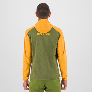 KARPOS AMBRIZZOLA FULL-ZIP HOODIE CEDAR GREEN/RADIANT