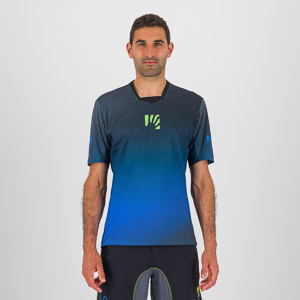 Karpos Val Di Dentro Tee Black/Indigo B./Green Fluo