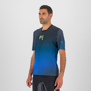 Karpos Val Di Dentro Tee Black/Indigo B./Green Fluo