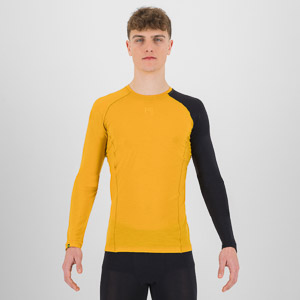 Karpos Dinamico Merino 130 tričko S Dlhým Rukávom Golden/Black