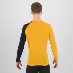 Karpos Dinamico Merino 130 tričko S Dlhým Rukávom Golden/Black