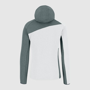 Karpos AVERAU FULL-ZIP mikina s kapucňou flíska bright white/dark slate