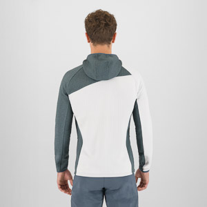 Karpos AVERAU FULL-ZIP mikina s kapucňou flíska bright white/dark slate