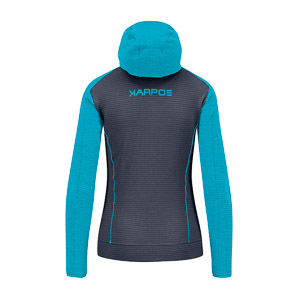 KARPOS AMBRIZZOLA W FULL-ZIP HOODIE OMBRE BLUE/BACHELOR B.