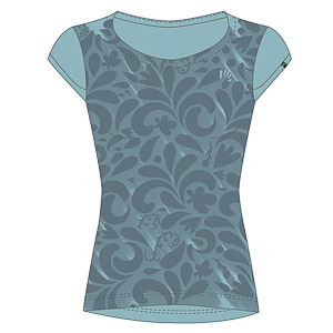 Loma Print W Jersey Aquamarine/Spring Lake