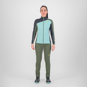 Karpos Federa Full-Zip W Fleece Aqua Ski/Black Sand/Thyme