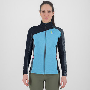 Karpos Federa Full-Zip W Fleece Blue Atoll/Vulcan/Midnight