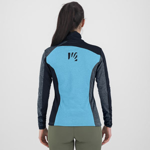 Karpos Federa Full-Zip W Fleece Blue Atoll/Vulcan/Midnight