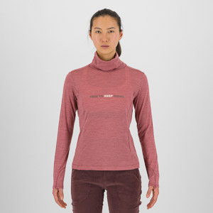 Karpos Coppolo Merino W High Neck Ls Deco Rose