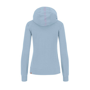 KARPOS COPPOLO MERINO W FULL ZIP HOODIE MIST/BLOOM