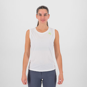 KARPOS LOMA W SLEEVELESS BRIGHT WHITE/BISCAY G/VALERIAN