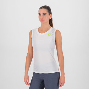 KARPOS LOMA W SLEEVELESS BRIGHT WHITE/BISCAY G/VALERIAN