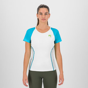 KARPOS LAVAREDO EVO W JERSEY WHITE/BLUE ATOLL