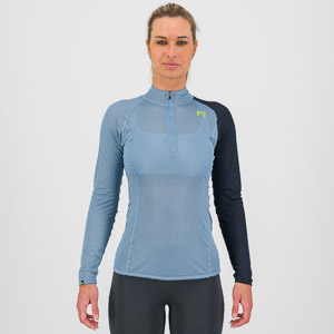 Karpos Dinamico Octa W Jersey Ls Half Zip Mountain Spring/Vulcan