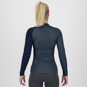 Karpos Dinamico Octa W Jersey Ls Half Zip Midnight/Vulcan