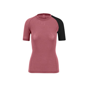 Karpos Dinamico Merino 130 W T-Shirt Deco Rose/Black