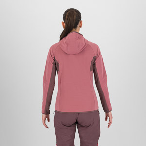 Karpos Marmolada Hoodie W Fleece Deco Rose/Huckleberry