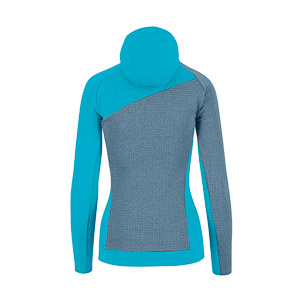 KARPOS AVERAU W FULL-ZIP HOODIE FLEECE WINDW.BLUE/BACHELOR B.